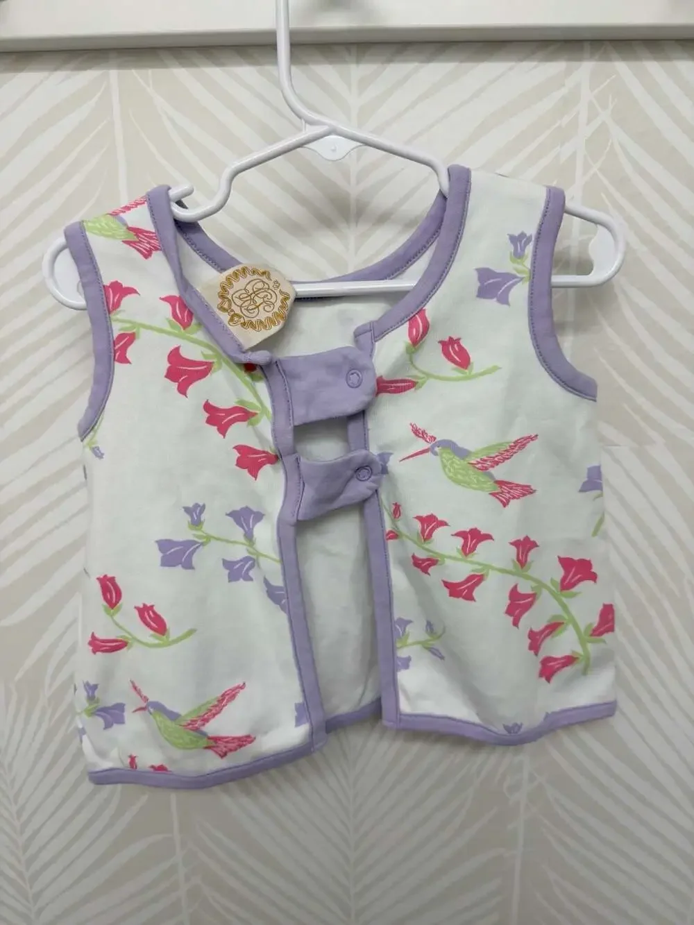 The Beaufort Bonnet Company Toddler Girls Pima Cotton Hummingbird Tank Top